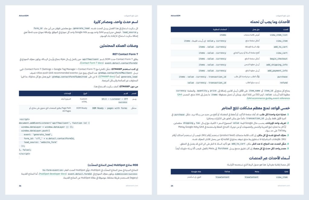 دليل تتبّع التحويلات: صفحات من الداخل 3