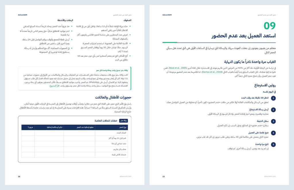 دليل الحد من عدم الحضور: صفحات من الداخل 4