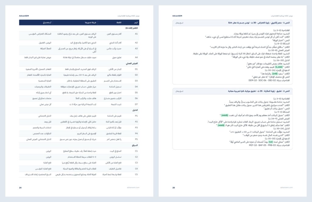 موجز UGC ومكتبة الافتتاحيات: صفحات من الداخل 3