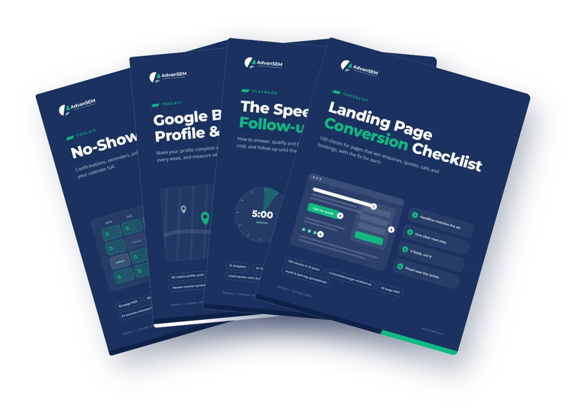 Bookings & Local Toolkit: cover and inside pages