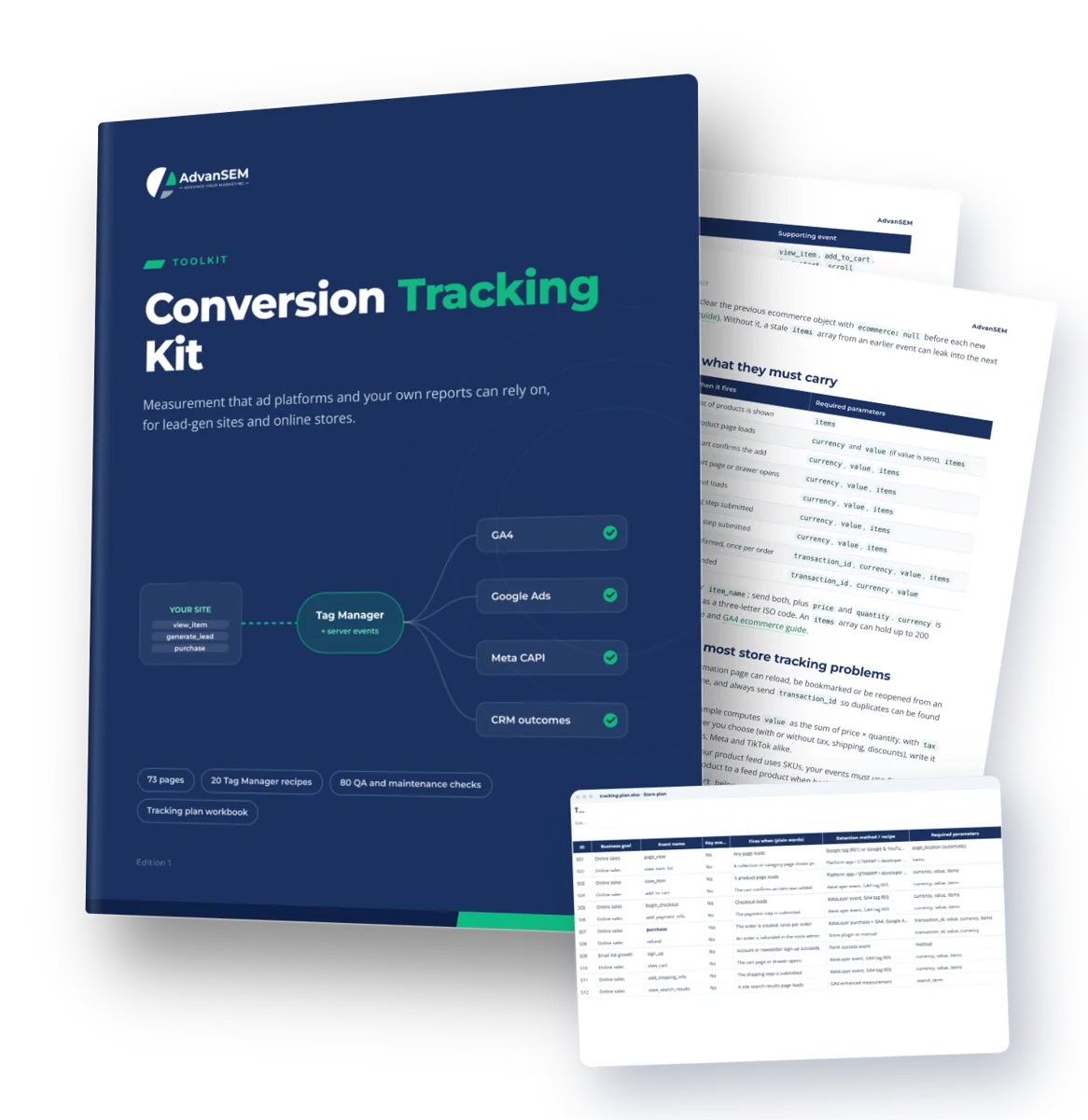 Conversion Tracking Kit: cover and inside pages