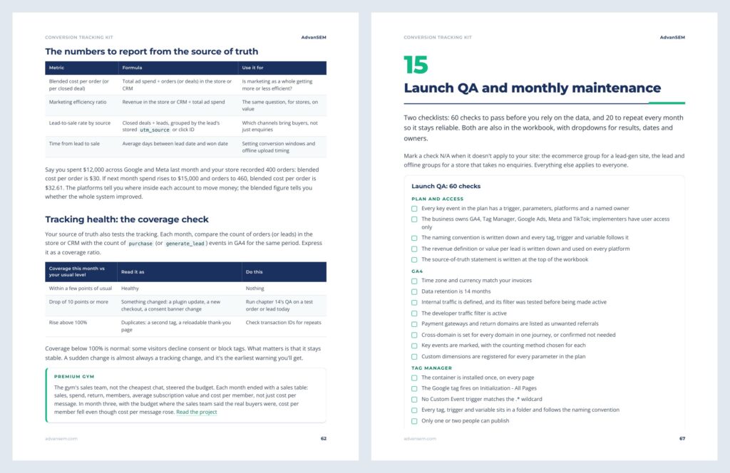 Conversion Tracking Kit: inside pages 5