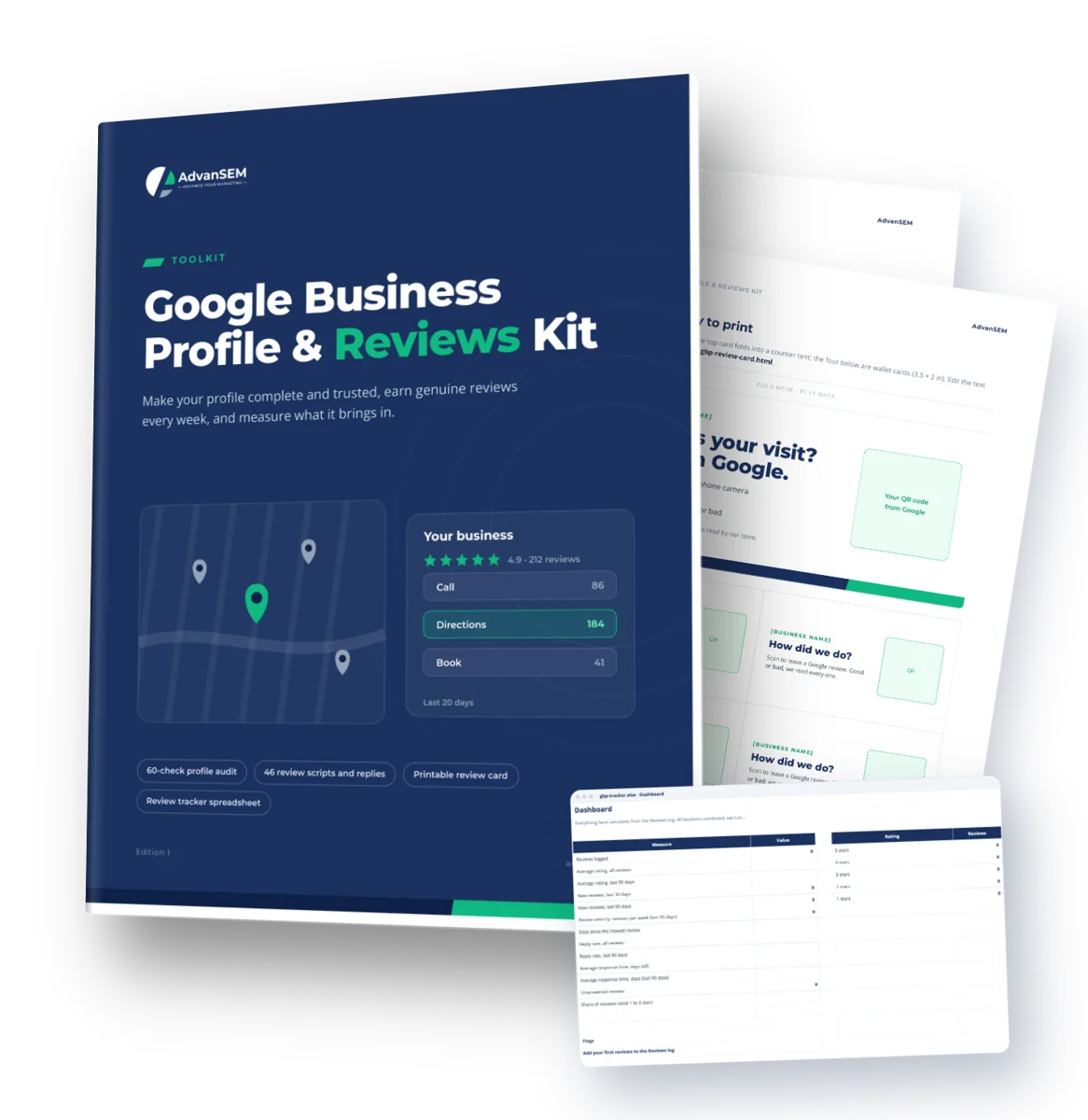 Google Business Profile & Reviews Kit: cover and inside pages