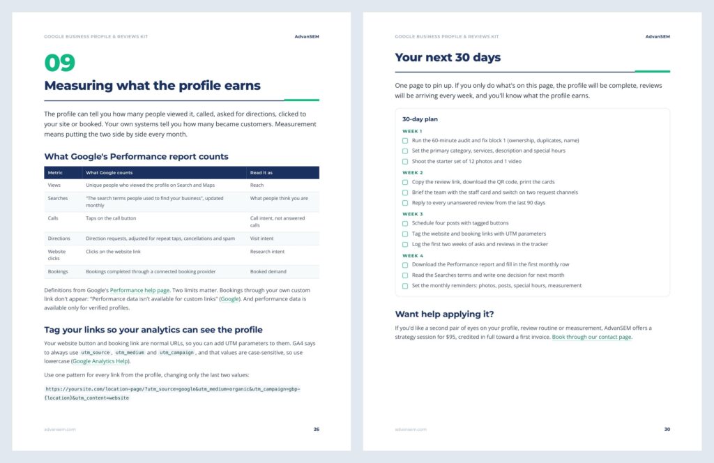 Google Business Profile & Reviews Kit: inside pages 4