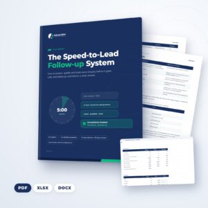 Speed-to-Lead Follow-up System (PDF and files), by AdvanSEM