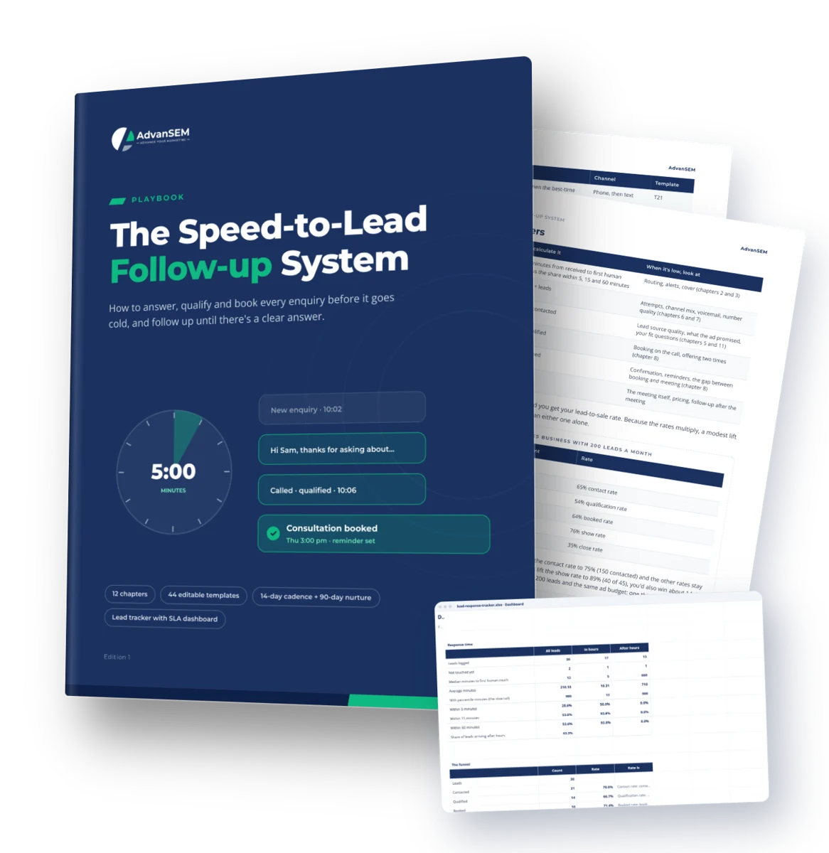 Speed-to-Lead Follow-up System: cover and inside pages