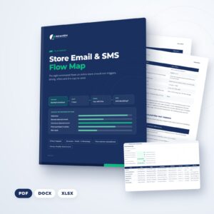 Store Email & SMS Flow Map (PDF and files), by AdvanSEM